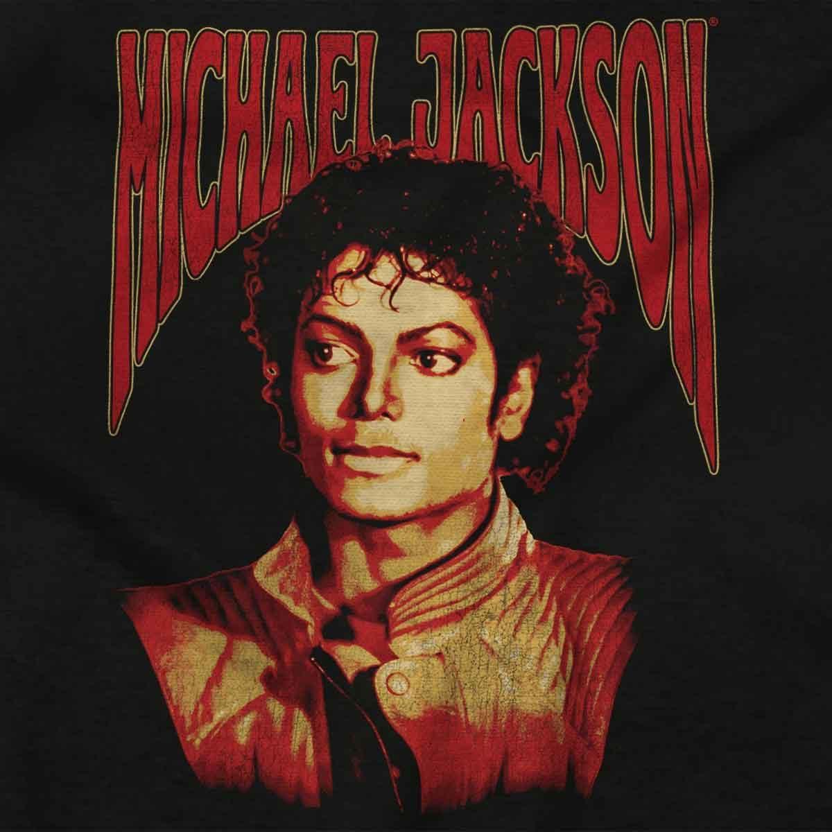 imageBrisco Brands Michael Jackson Thriller Pop Portait Hoodie Sweatshirt Women MenBlack