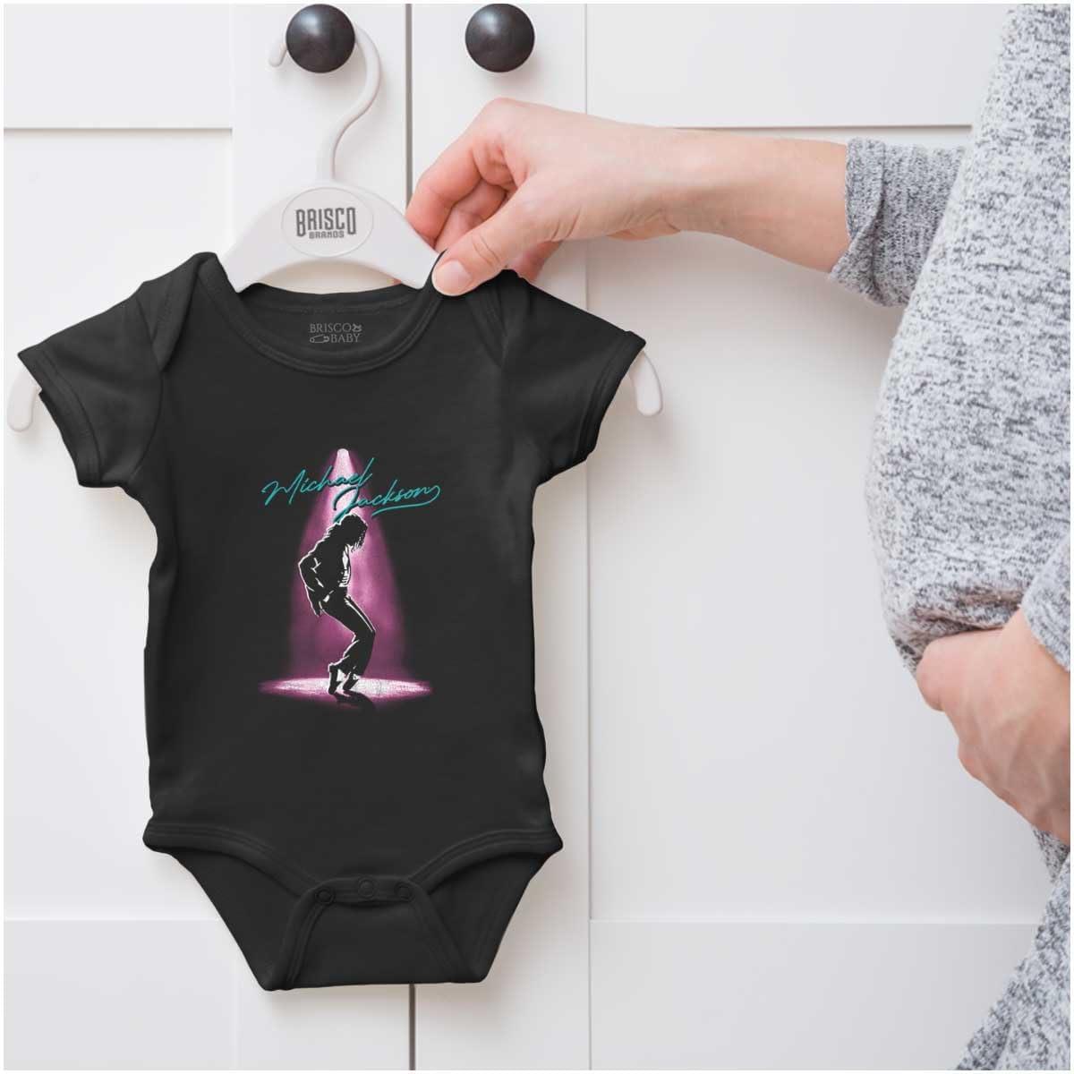 imageBrisco Brands Michael Jackson Toe Stand Dance Baby Romper Boys or GirlsBlack