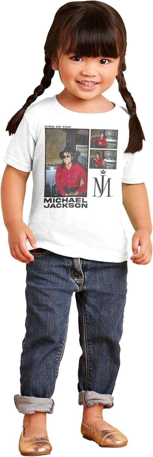 imageMichael Jackson Pop Studio Session Toddler Baby Graphic T ShirtWhite