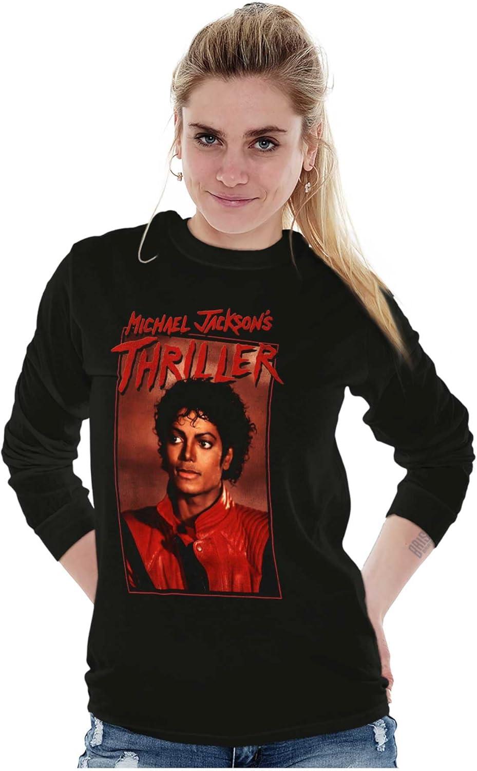 imageMichael Jackson Thriller Music Video Long Sleeve Tshirt Men WomenBlack