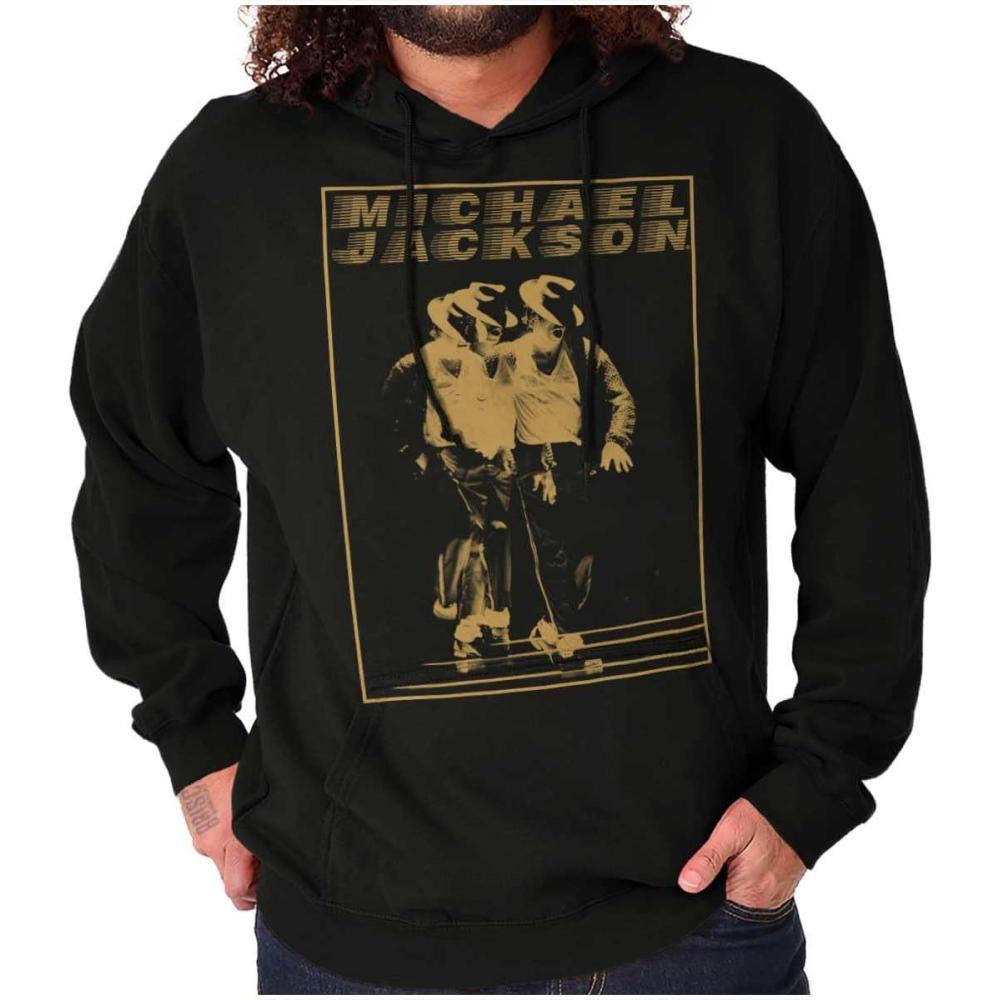 imageBrisco Brands Michael Jackson Moonwalk Glitch Hoodie Sweatshirt Women MenBlack