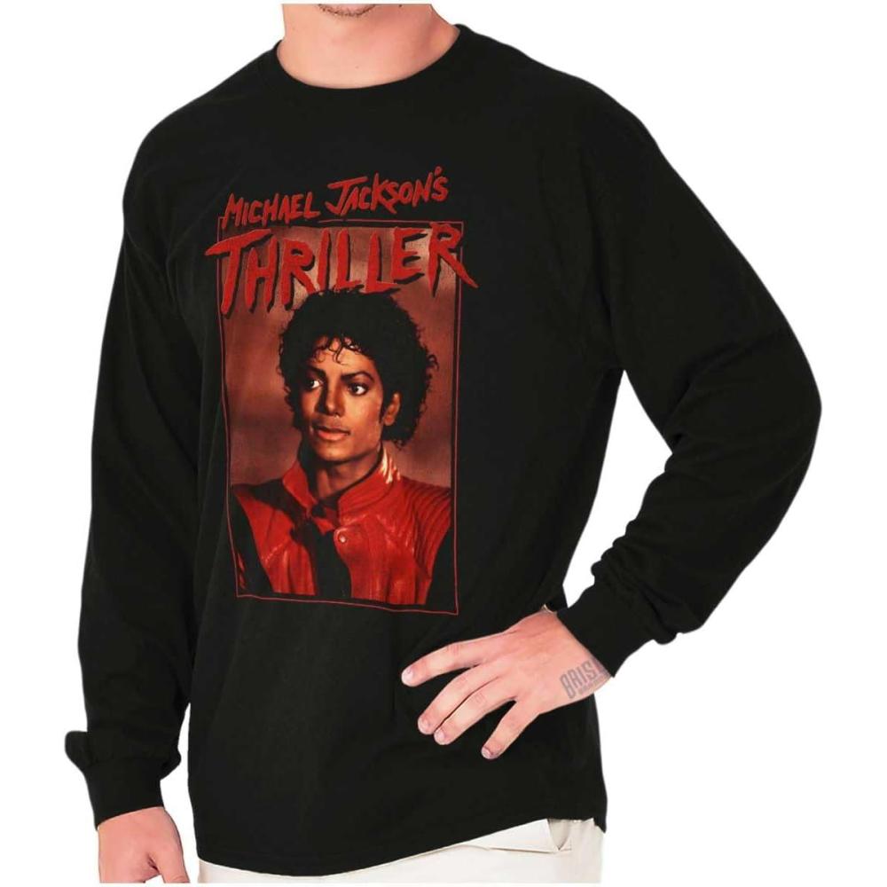 imageMichael Jackson Thriller Music Video Long Sleeve Tshirt Men WomenBlack