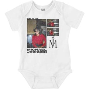Brisco Brands Michael Jackson Pop Studio Session Baby Romper Boys or Girls(White)
