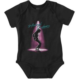 Brisco Brands Michael Jackson Toe Stand Dance Baby Romper Boys or Girls(Black)