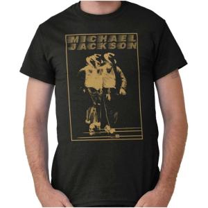 Michael Jackson Moonwalk Glitch Graphic T Shirt Men or Women(Black)
