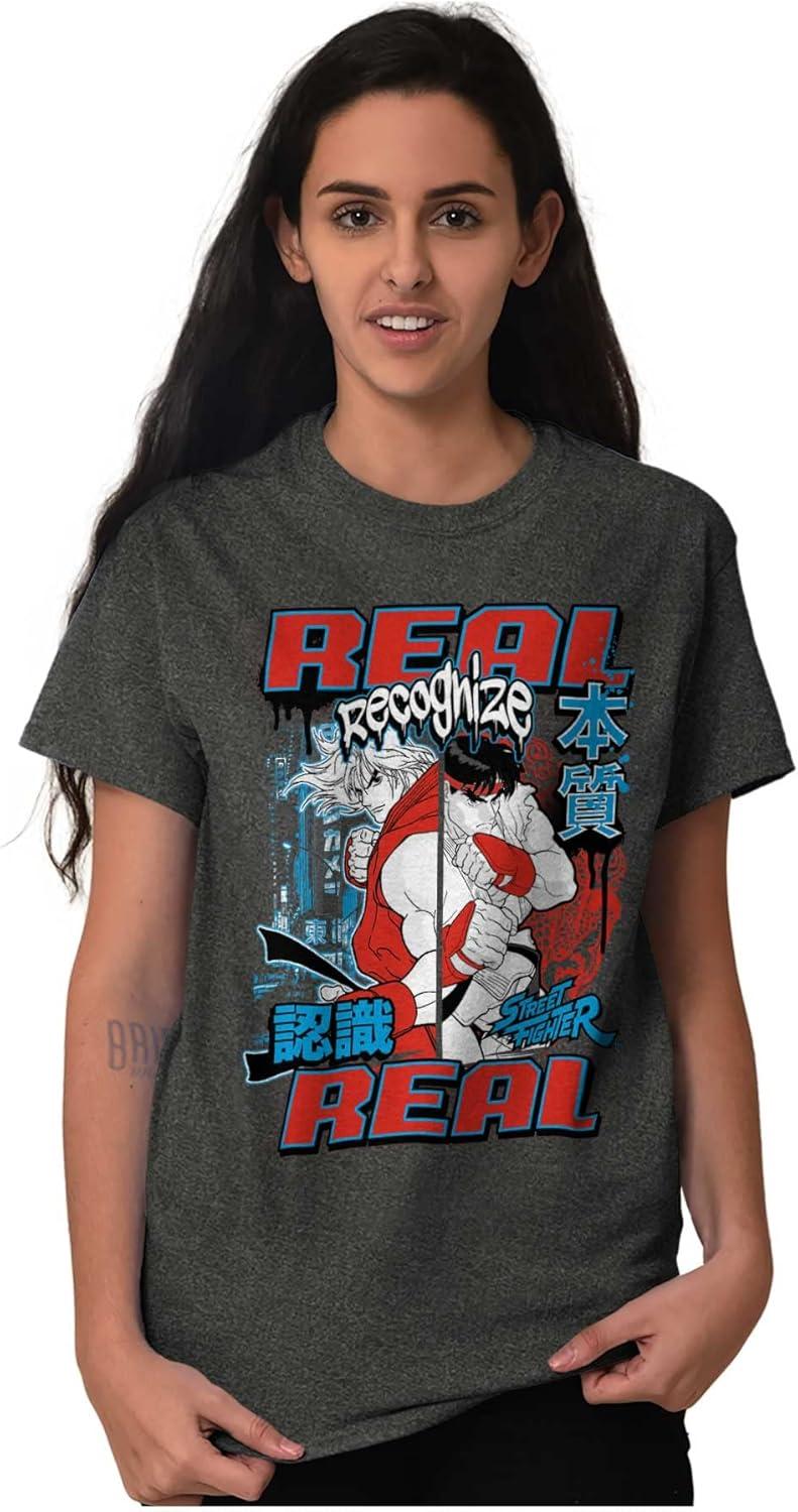 imageBrisco Brands Cool Kanji Street Fighter Retro Ryu Graphic T Shirt Men or WomenDark Heather