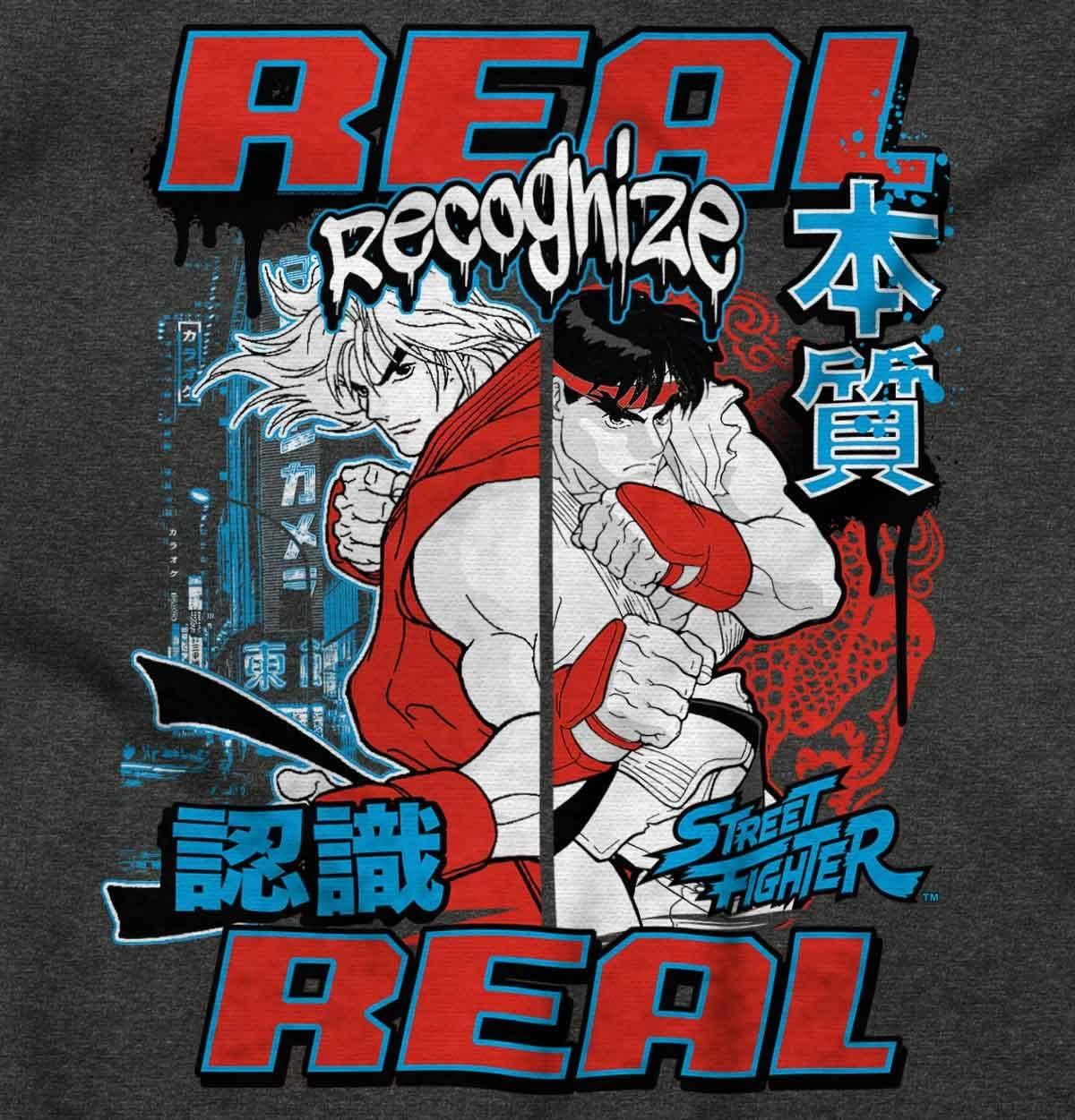 imageBrisco Brands Cool Kanji Street Fighter Retro Ryu Graphic T Shirt Men or WomenDark Heather