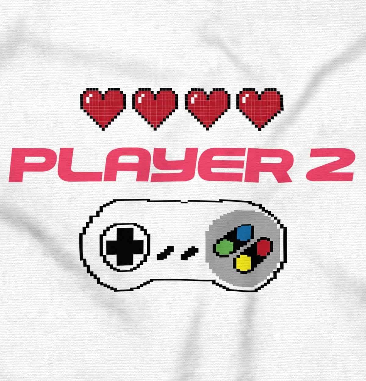imageBrisco Brands Gaming Set Couples Siblings BFF Gamer Hoodie Hooded Sweatshirt MenPlayer Two White