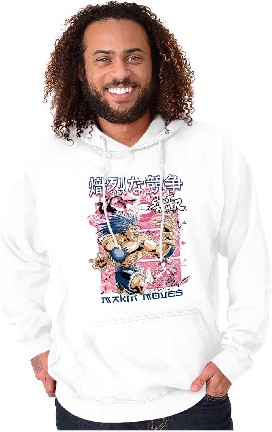 imageBrisco Brands Kanji Street Fighter Makin Moves Hoodie Sweatshirt Women MenWhite