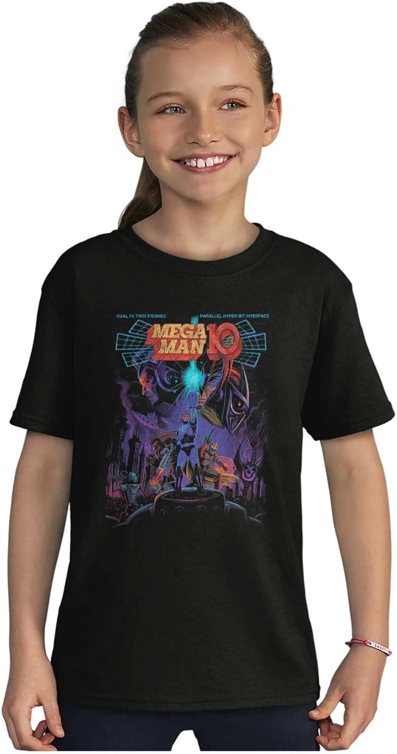 imageBrisco Brands Mega Man 10 Megaman Protoman Comic Crewneck T Shirts Boy Girl