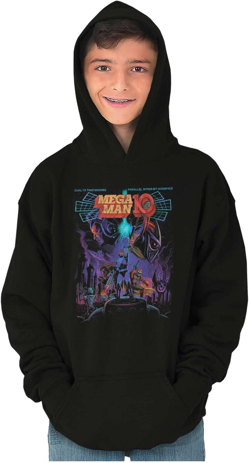 imageBrisco Brands Mega Man 10 Megaman Protoman Comic Youth Hoodie Boy Girl