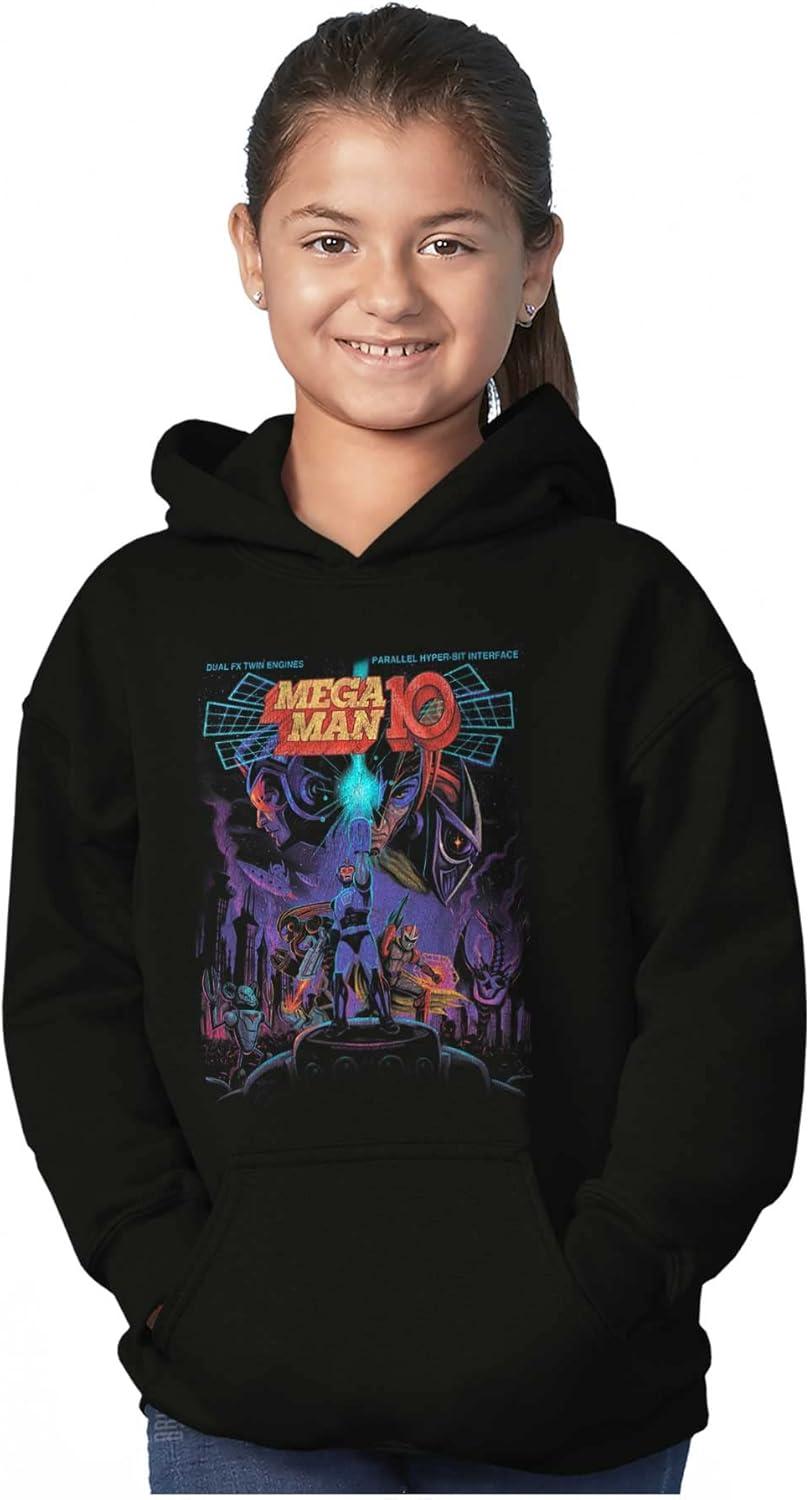 imageBrisco Brands Mega Man 10 Megaman Protoman Comic Youth Hoodie Boy Girl