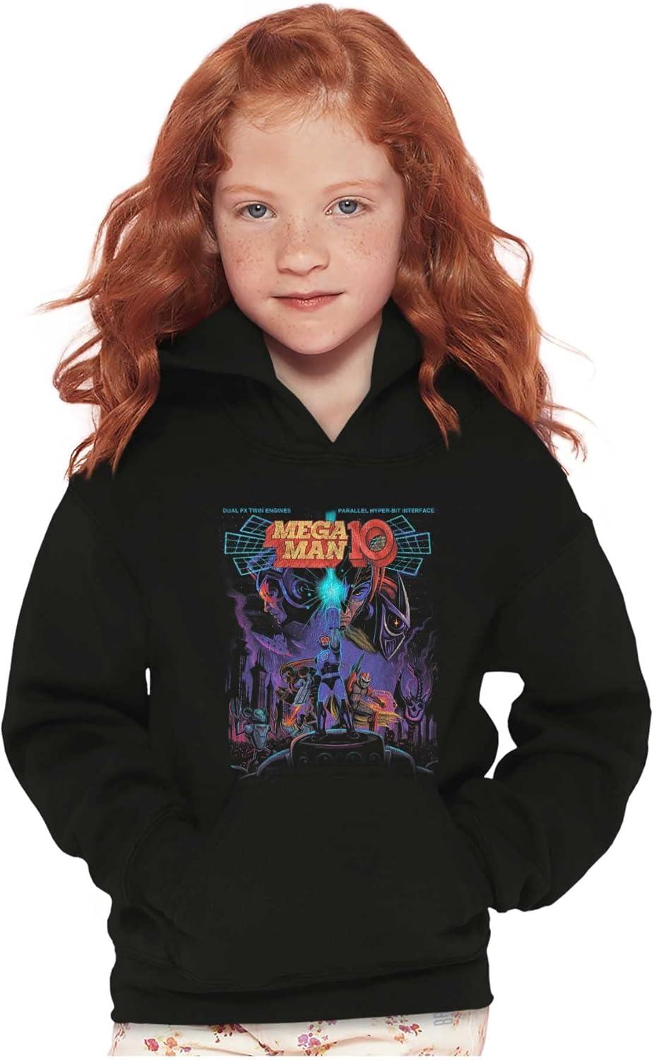 imageBrisco Brands Mega Man 10 Megaman Protoman Comic Youth Hoodie Boy Girl