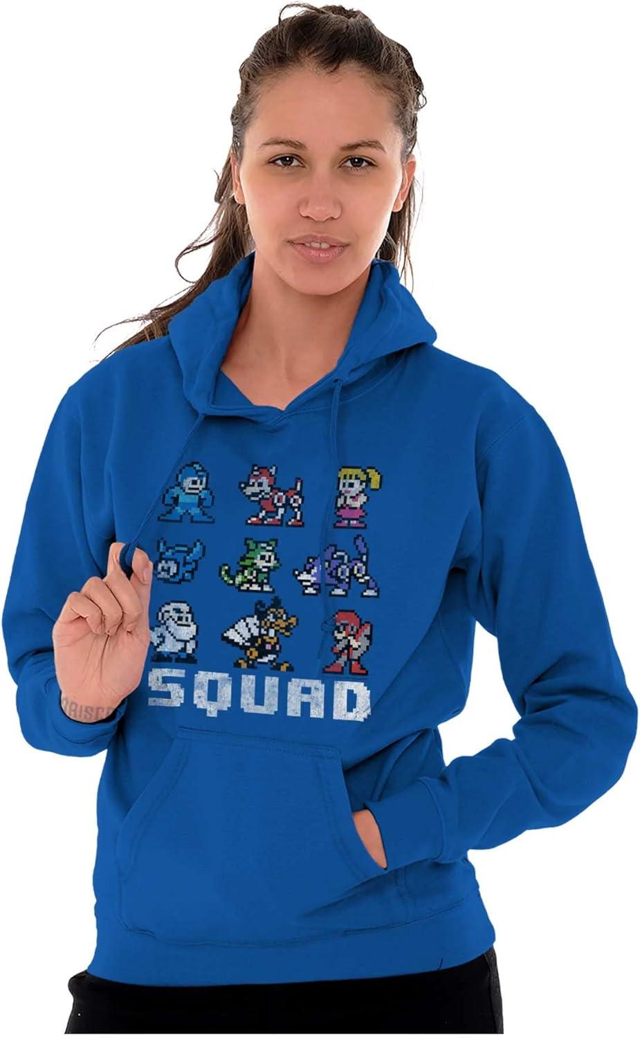 imageBrisco Brands Mega Man Squad Goals Game Characters Hoodie Sweatshirt Women MenRoyal