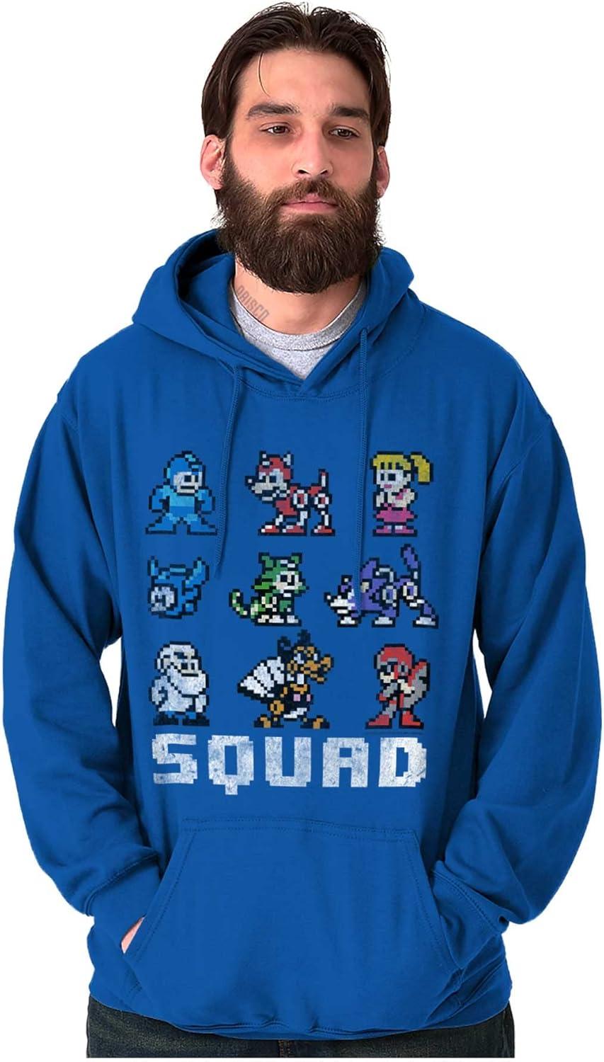 imageBrisco Brands Mega Man Squad Goals Game Characters Hoodie Sweatshirt Women MenRoyal