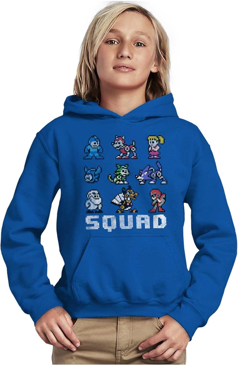 imageBrisco Brands Mega Man Squad Goals Game Characters Youth Hoodie Boy GirlRoyal