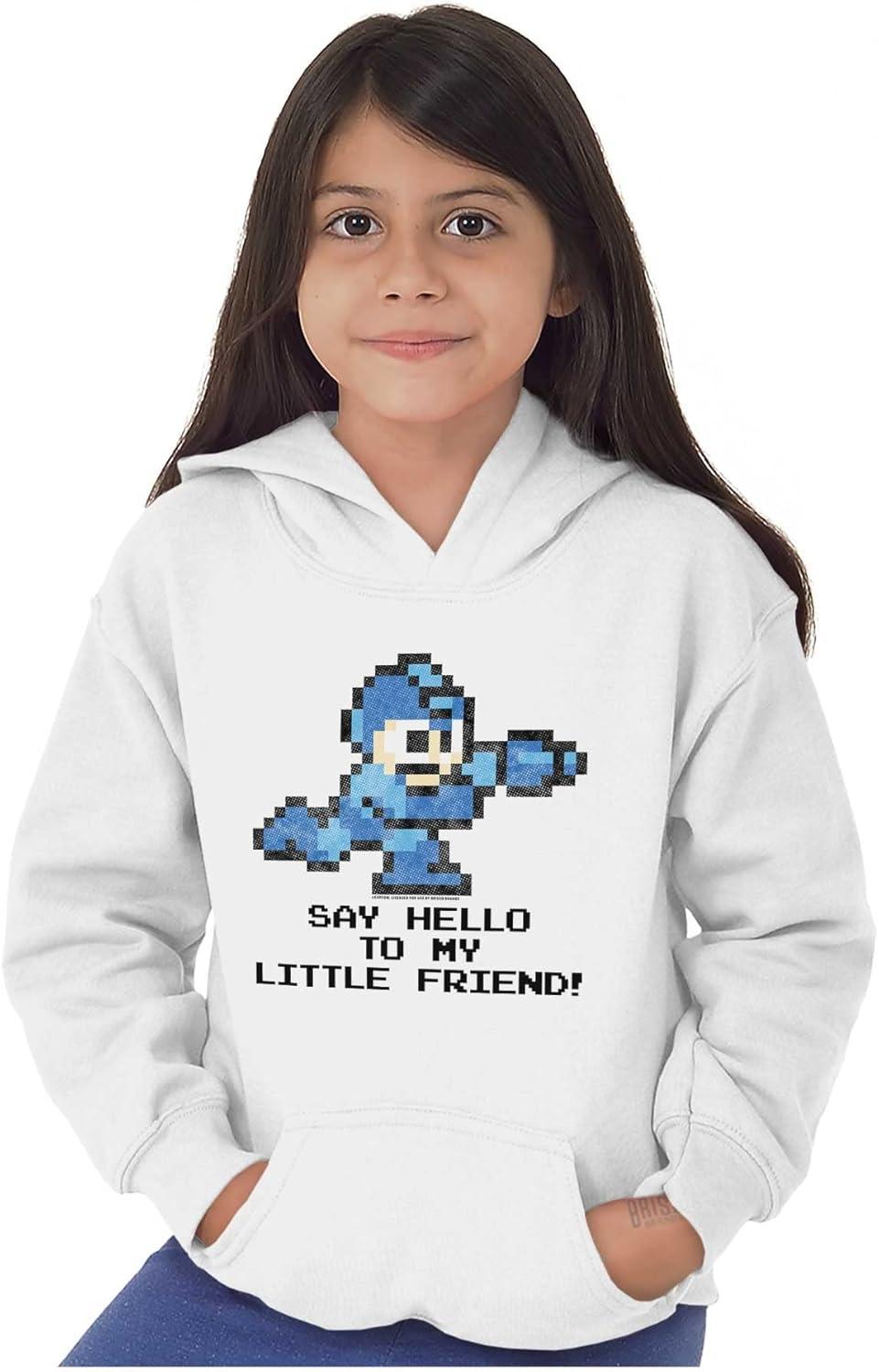 imageBrisco Brands Mega Man Video Game 8bit Gaming Nerd Youth Hoodie Boy Girl