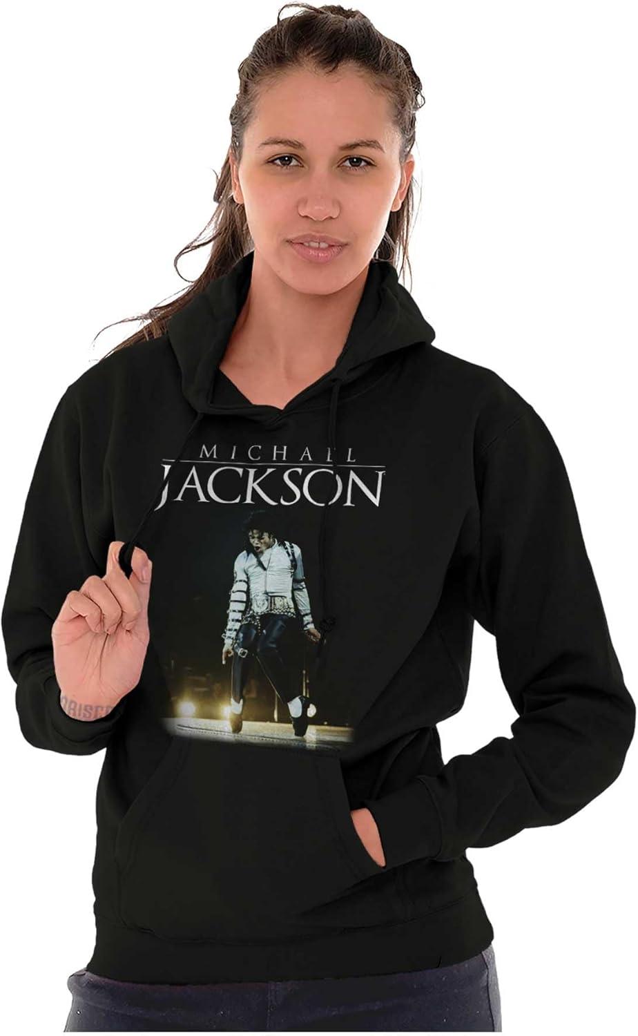 imageBrisco Brands Michael Jackson Bad Tour Toe Stand Hoodie Sweatshirt Women MenBlack