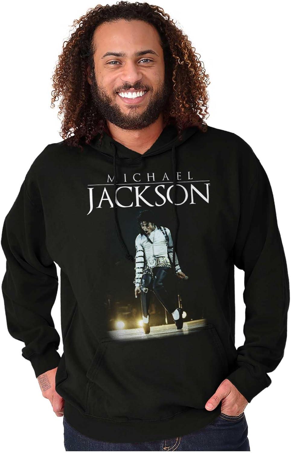imageBrisco Brands Michael Jackson Bad Tour Toe Stand Hoodie Sweatshirt Women MenBlack