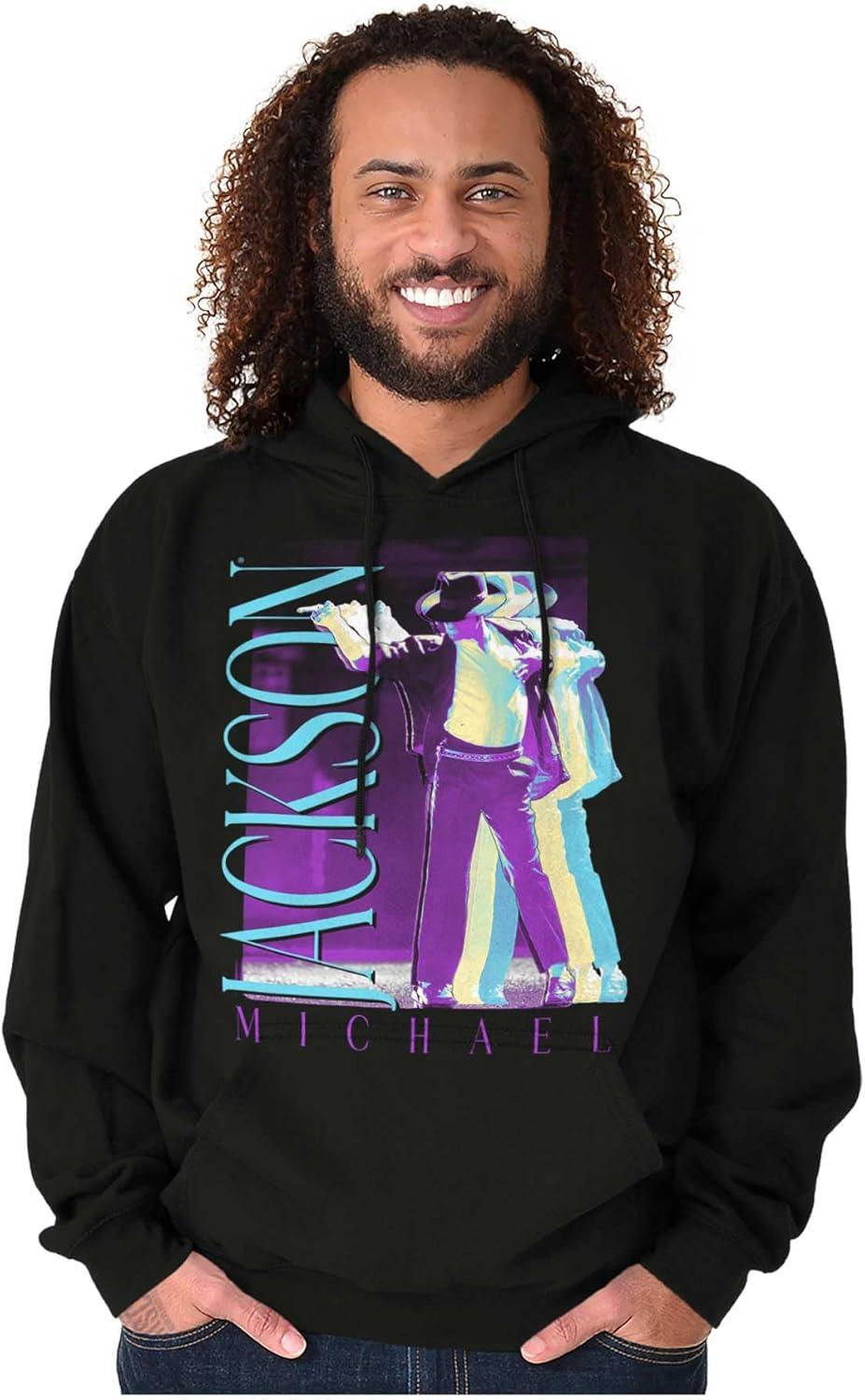 imageBrisco Brands Michael Jackson MJ Dance Glitch Hoodie Sweatshirt Women MenBlack