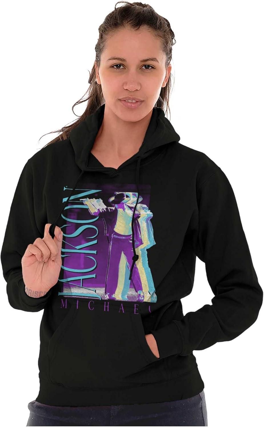 imageBrisco Brands Michael Jackson MJ Dance Glitch Hoodie Sweatshirt Women MenBlack