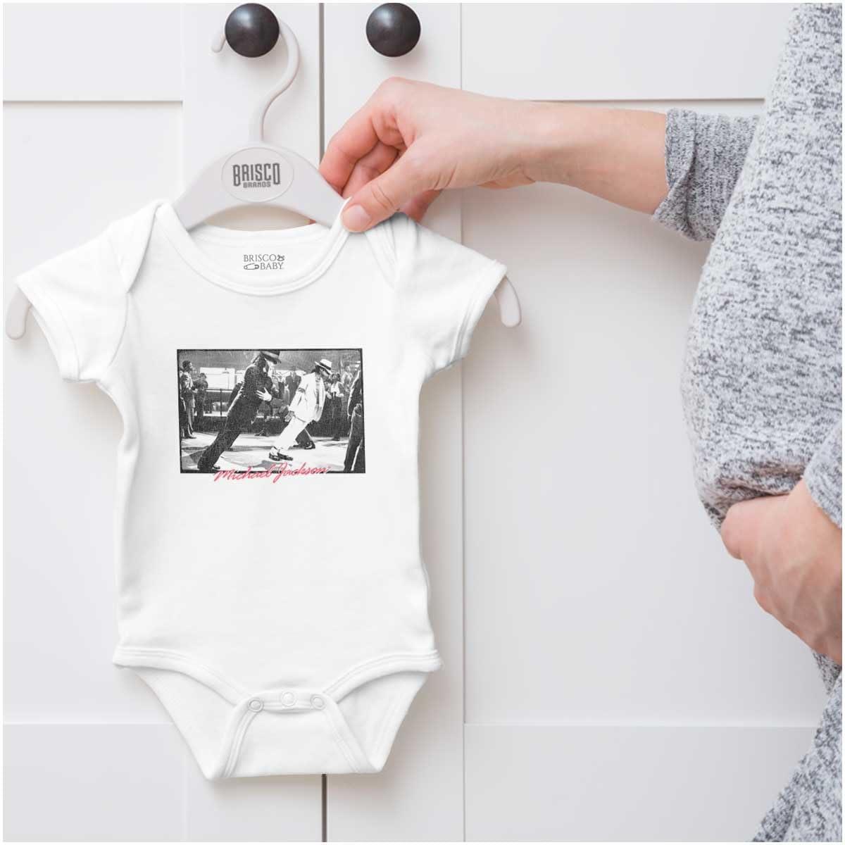 imageBrisco Brands Michael Jackson Smooth Criminal Lean Baby Romper Boys or GirlsWhite