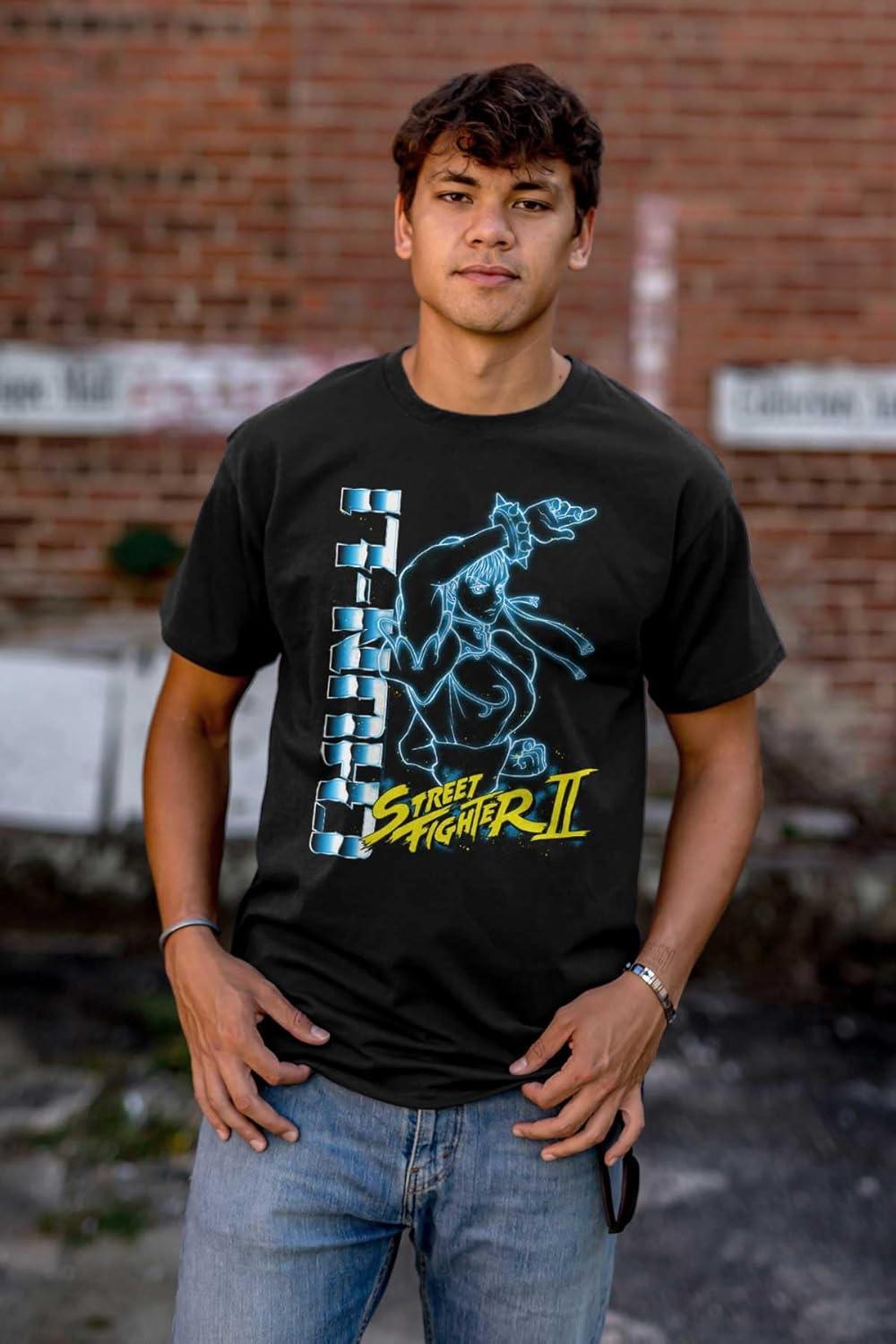 imageBrisco Brands Street Fighter 90s Gamer ChunLi Graphic T Shirt Men or WomenBlack