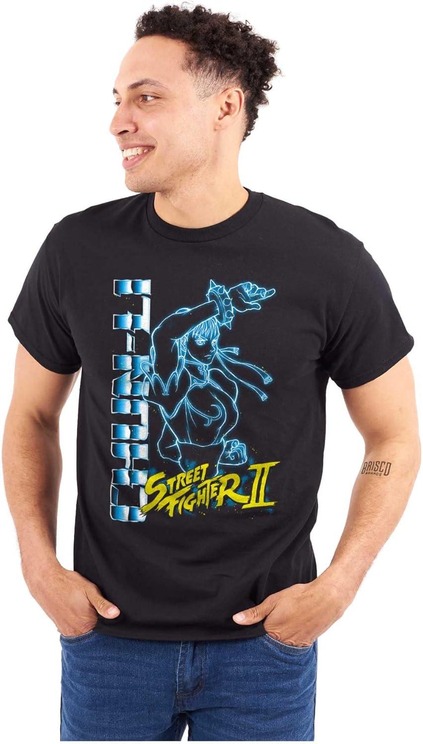 imageBrisco Brands Street Fighter 90s Gamer ChunLi Graphic T Shirt Men or WomenBlack