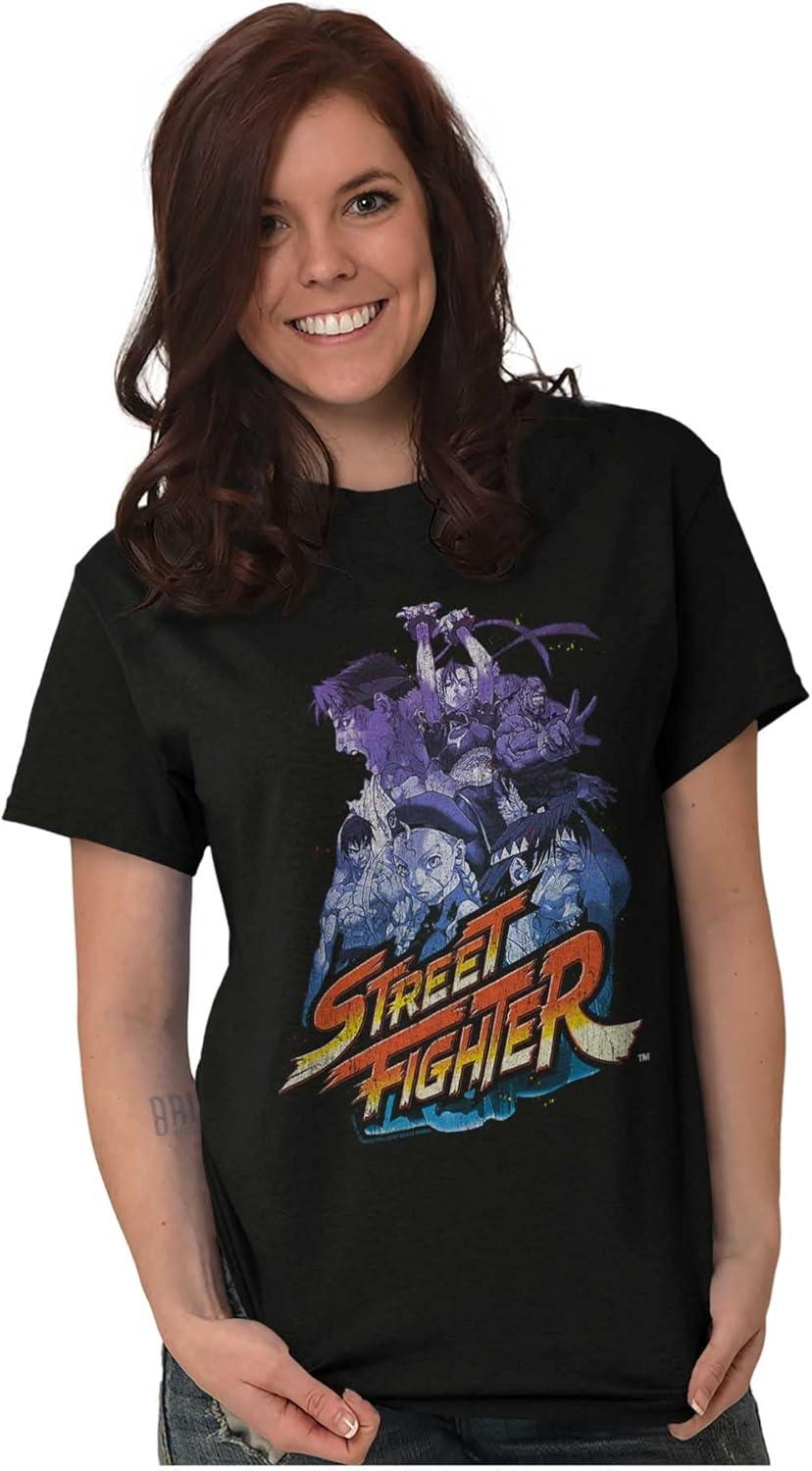 imageBrisco Brands Street Fighter 90s Video Gamer Graphic T Shirt Men or WomenBlack