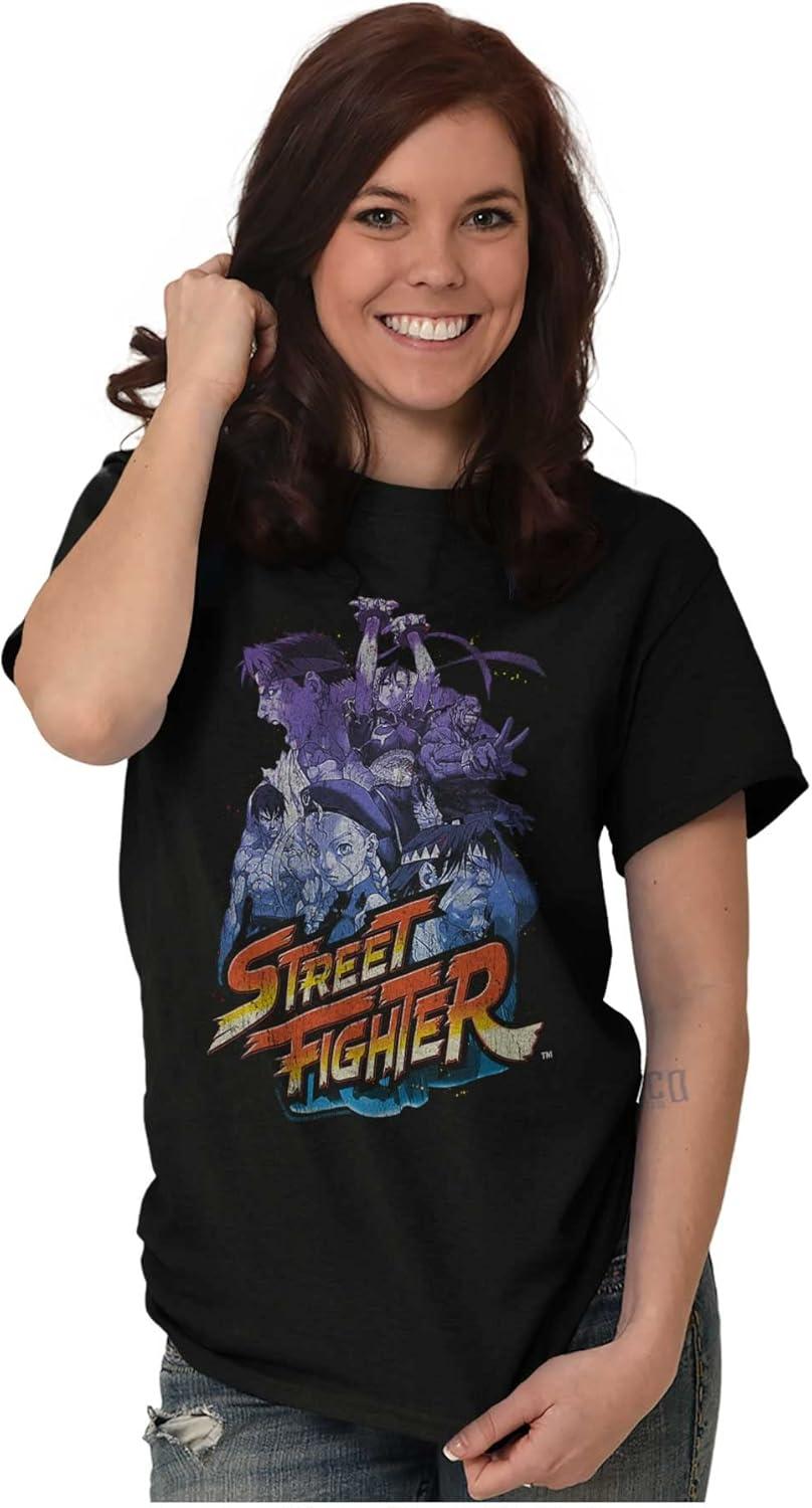 imageBrisco Brands Street Fighter 90s Video Gamer Graphic T Shirt Men or WomenBlack