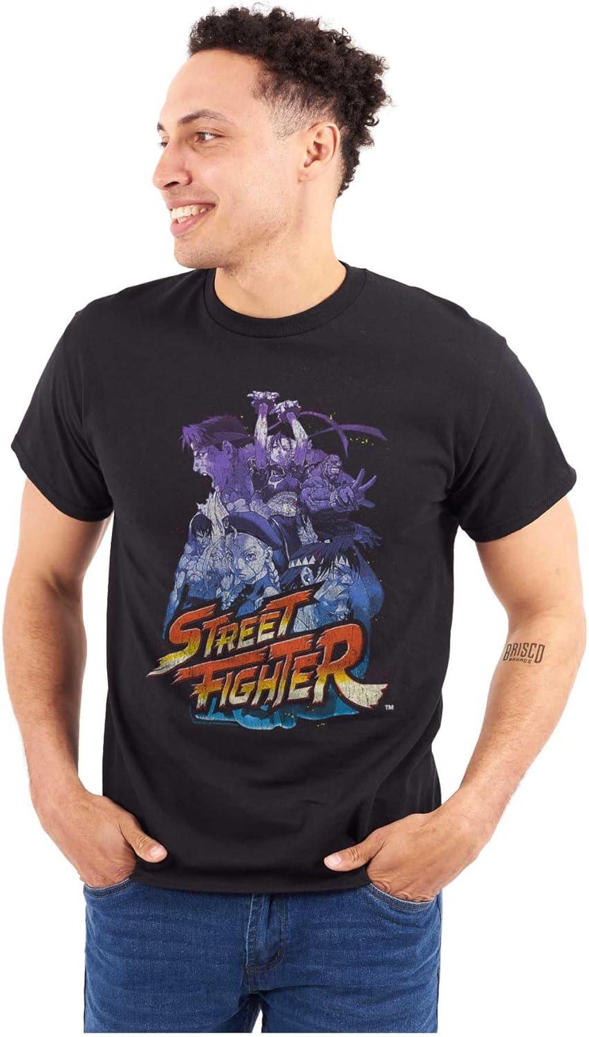imageBrisco Brands Street Fighter 90s Video Gamer Graphic T Shirt Men or WomenBlack