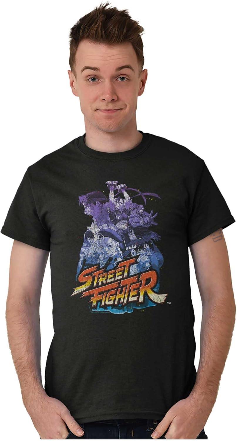 imageBrisco Brands Street Fighter 90s Video Gamer Graphic T Shirt Men or WomenBlack