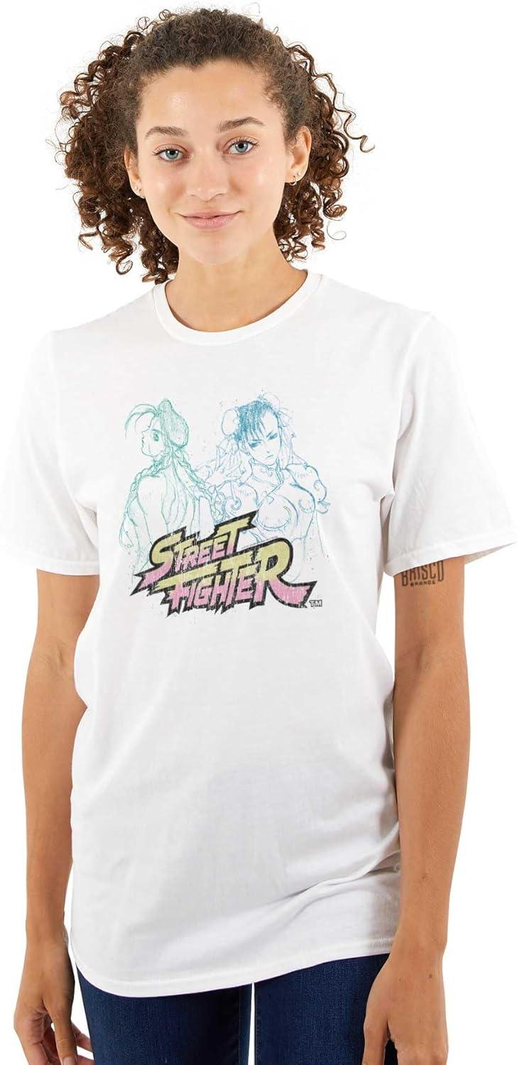 imageBrisco Brands Street Fighter Cammy ChunLi Gamer Graphic T Shirt Men or WomenWhite