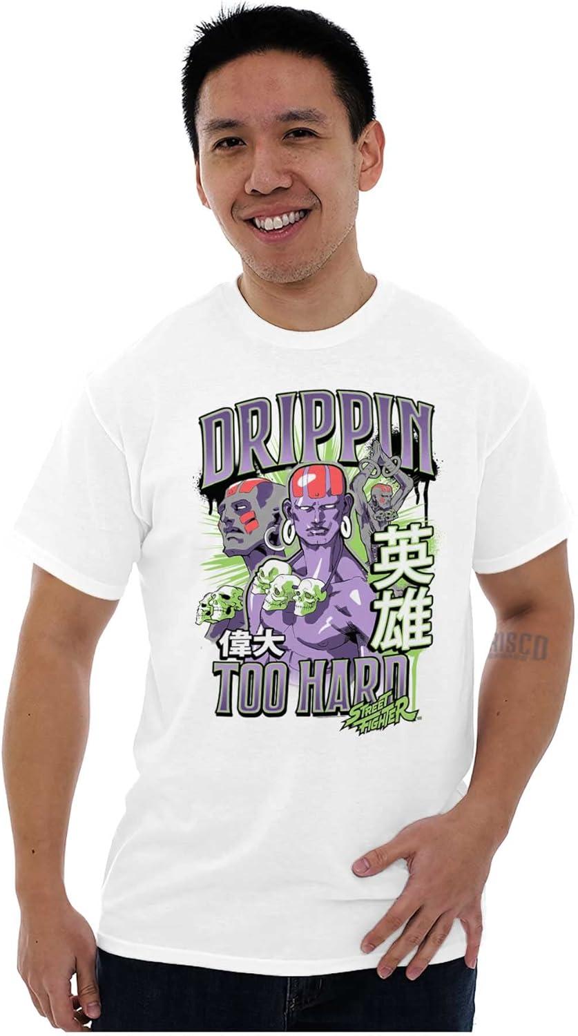 imageBrisco Brands Street Fighter Dhalsim Drippin Hard Graphic T Shirt Men or WomenWhite