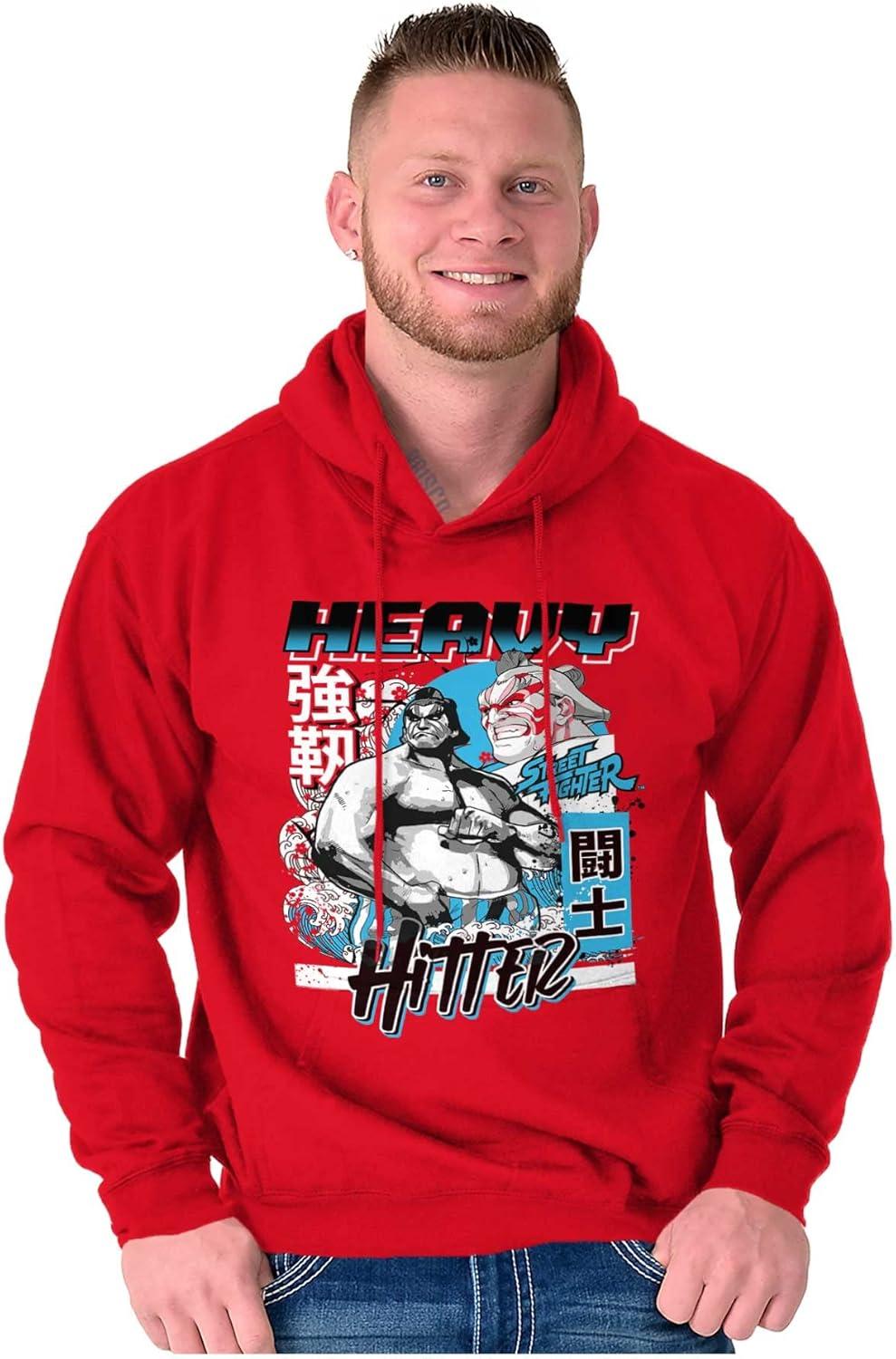 imageBrisco Brands Street Fighter E Honda Heavy Hitter Hoodie Sweatshirt Women MenRed