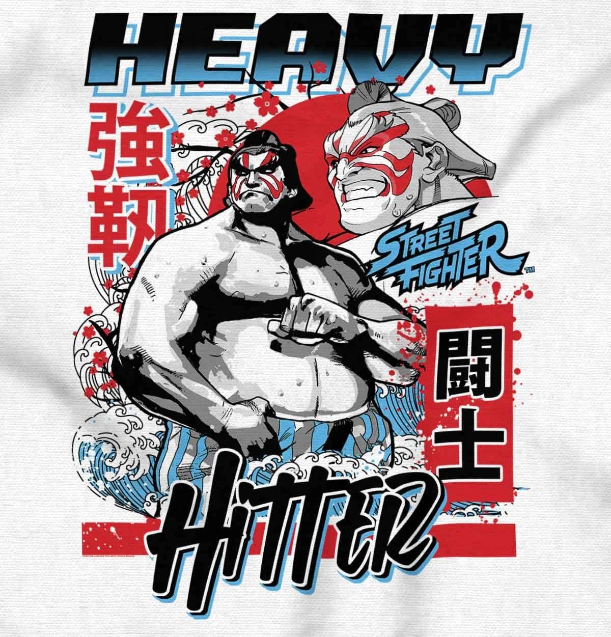 imageBrisco Brands Street Fighter E Honda Heavy Hitter Hoodie Sweatshirt Women MenWhite