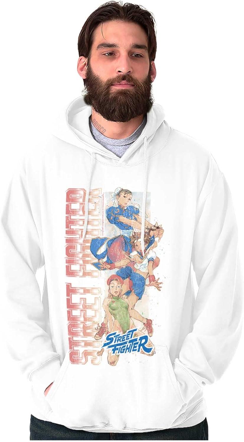 imageBrisco Brands Street Fighter Female Video Gamers Hoodie Sweatshirt Women MenWhite