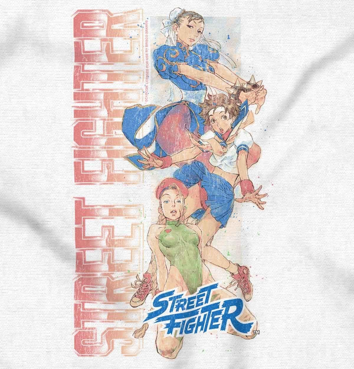 imageBrisco Brands Street Fighter Female Video Gamers Tank Top T Shirts Men WomenWhite