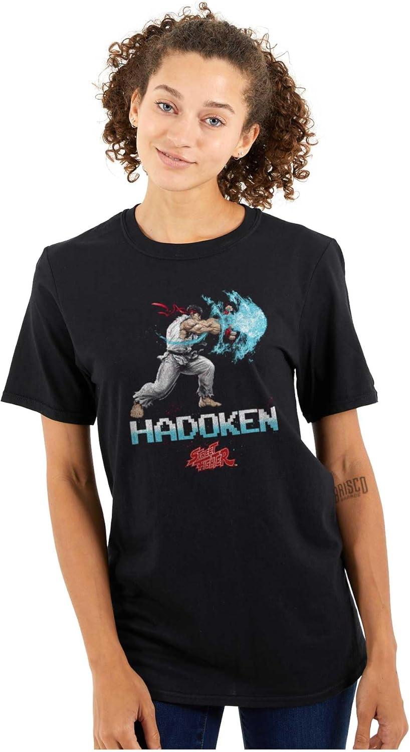 imageBrisco Brands Street Fighter Hadoken Gamer Graphic T Shirt Men or WomenBlack