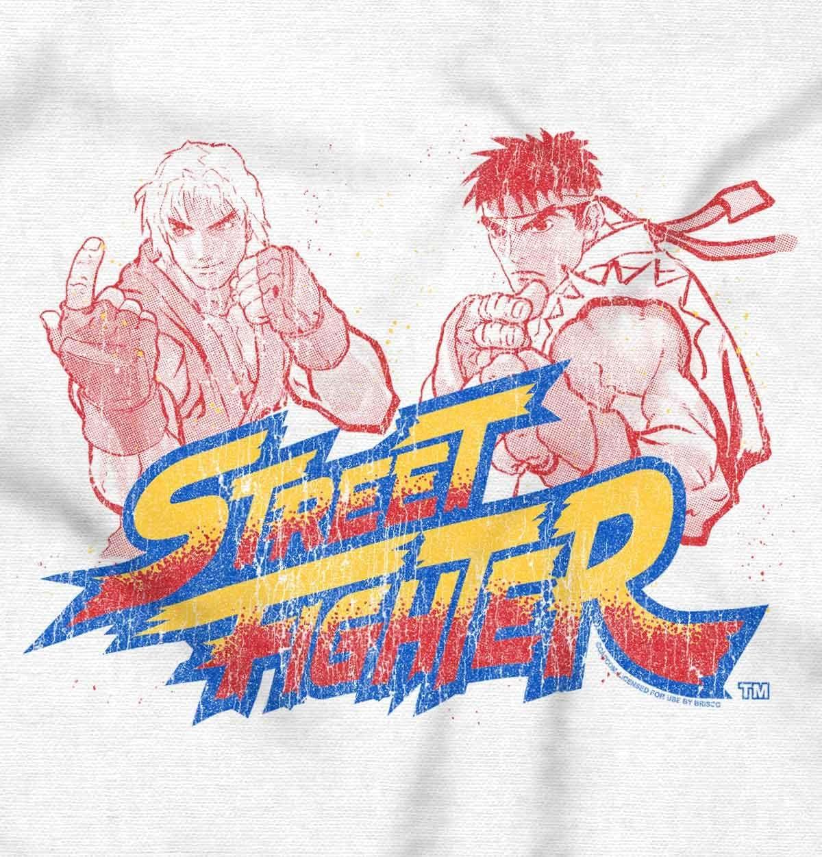 imageBrisco Brands Street Fighter Ryu Luke 90s Gamer Hoodie Sweatshirt Women MenWhite
