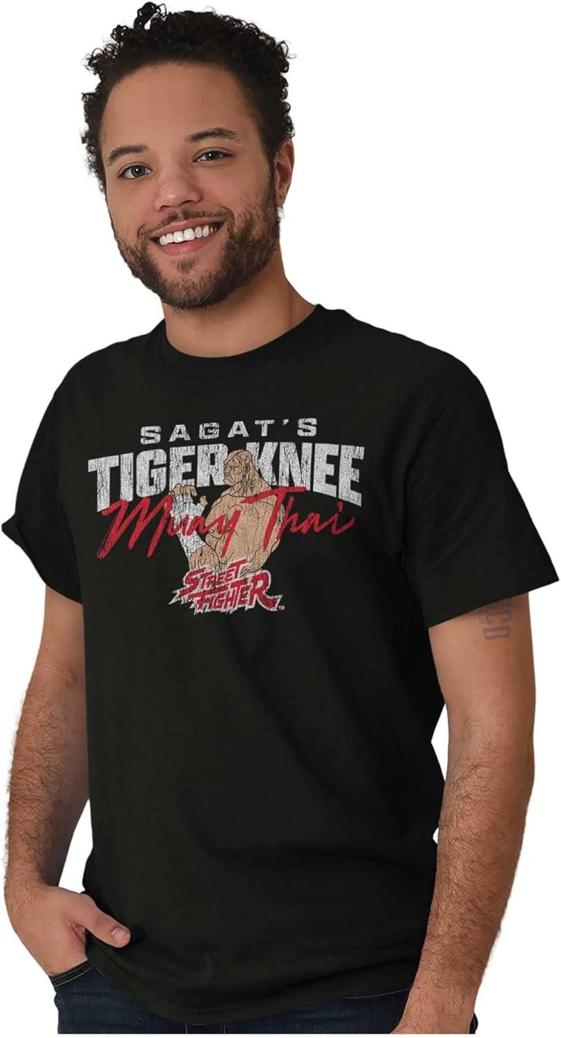imageBrisco Brands Street Fighter Sagat 90s Video Gamer Graphic T Shirt Men or WomenBlack