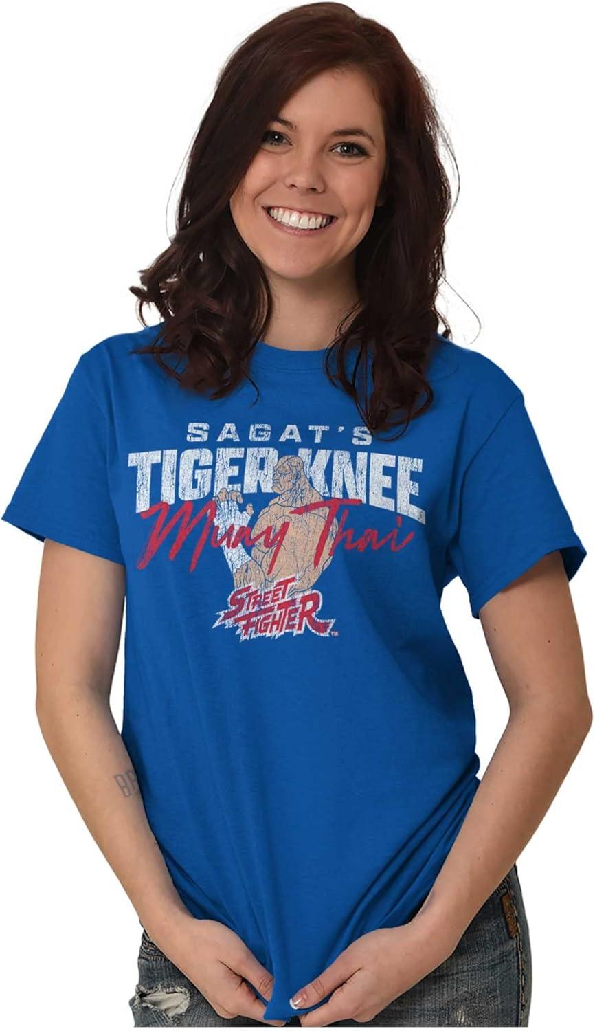 imageBrisco Brands Street Fighter Sagat 90s Video Gamer Graphic T Shirt Men or WomenRoyal