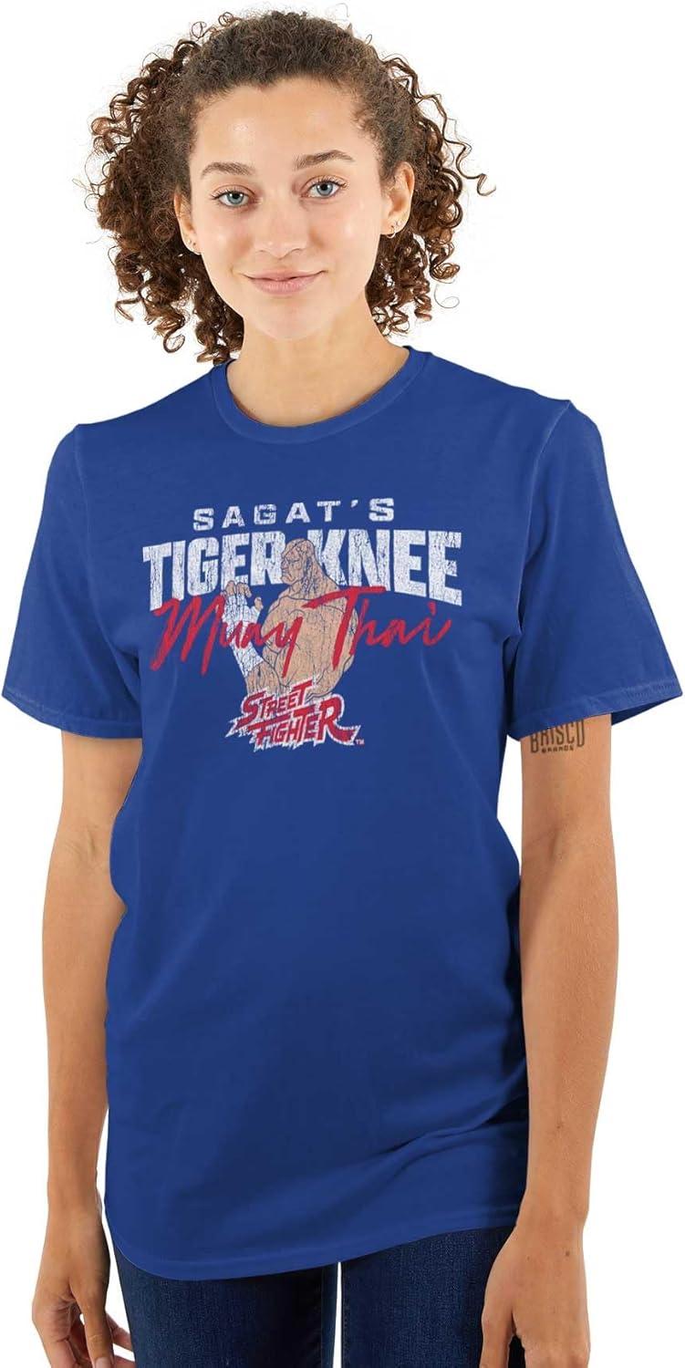 imageBrisco Brands Street Fighter Sagat 90s Video Gamer Graphic T Shirt Men or WomenRoyal