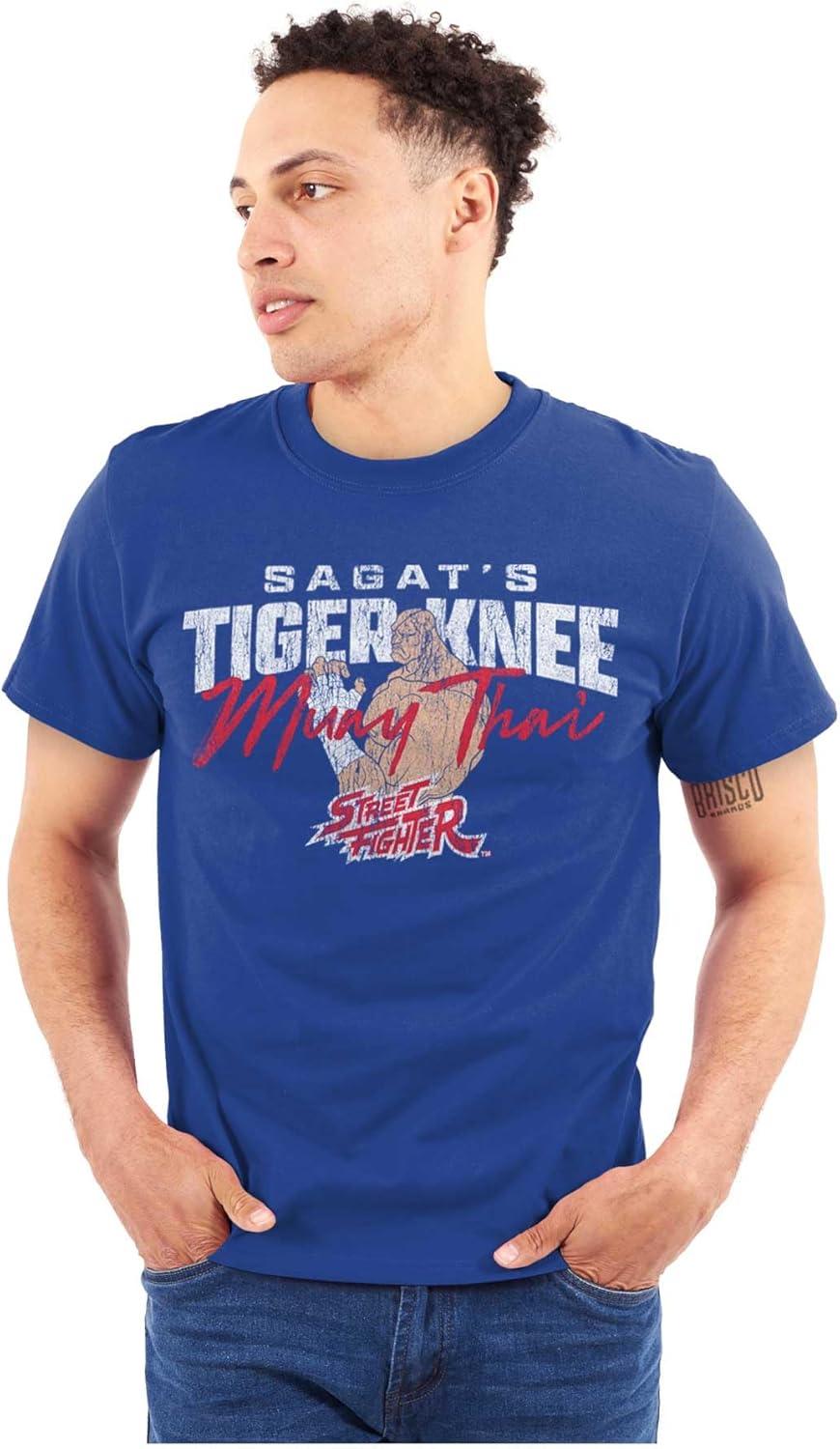 imageBrisco Brands Street Fighter Sagat 90s Video Gamer Graphic T Shirt Men or WomenRoyal