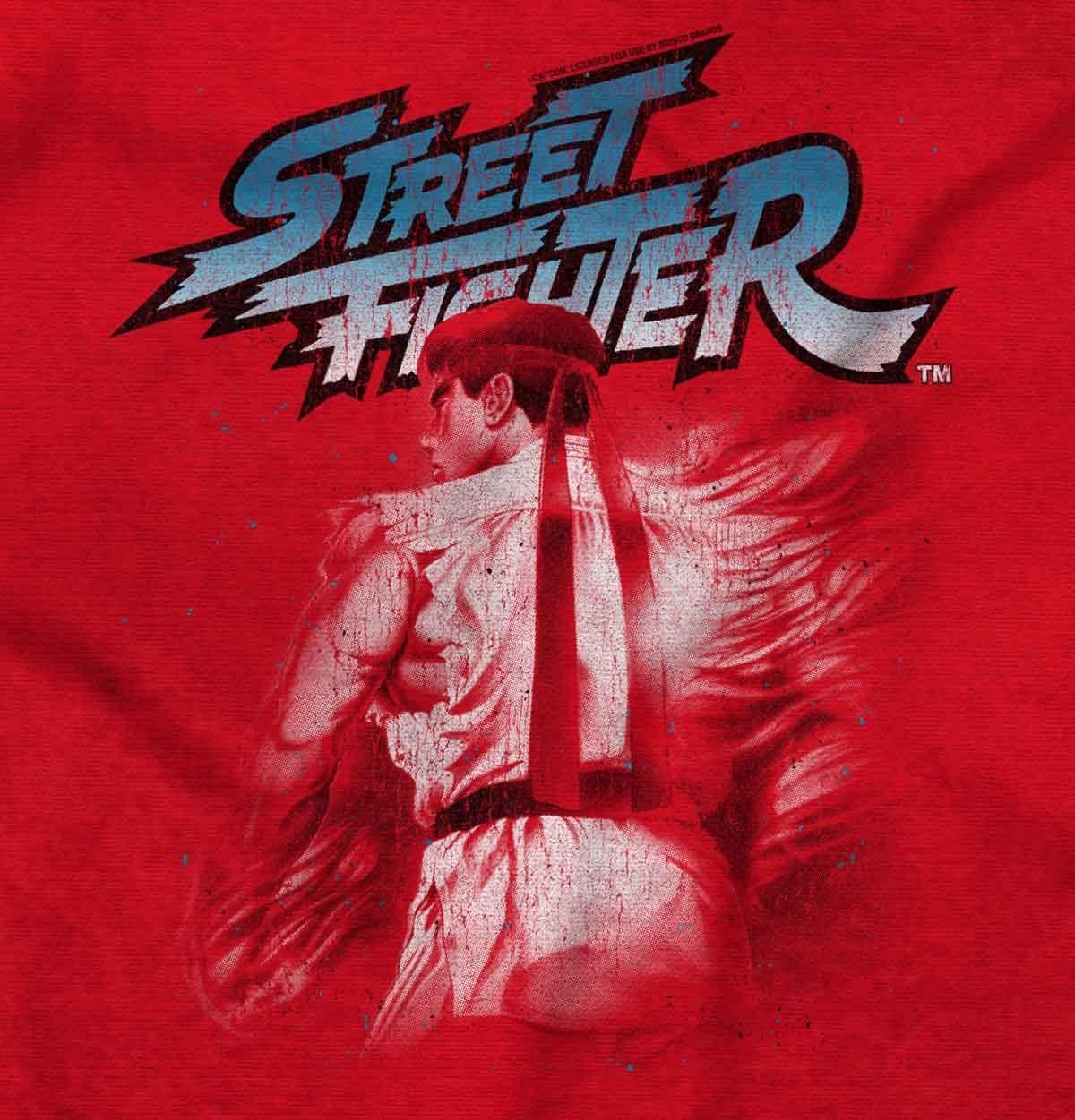 imageBrisco Brands Street Fighter Video Gamer 90s Ryu Hoodie Sweatshirt Women MenRed