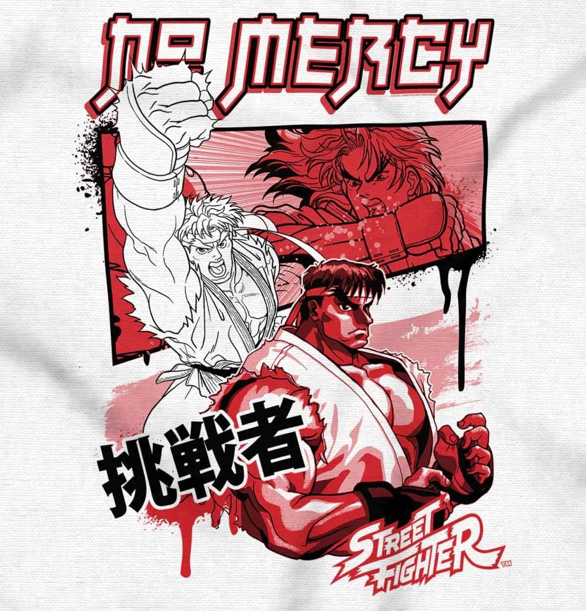 imageKanji Street Fighter No Mercy Ryu Tank Top Sleeveless Tee MenWhite