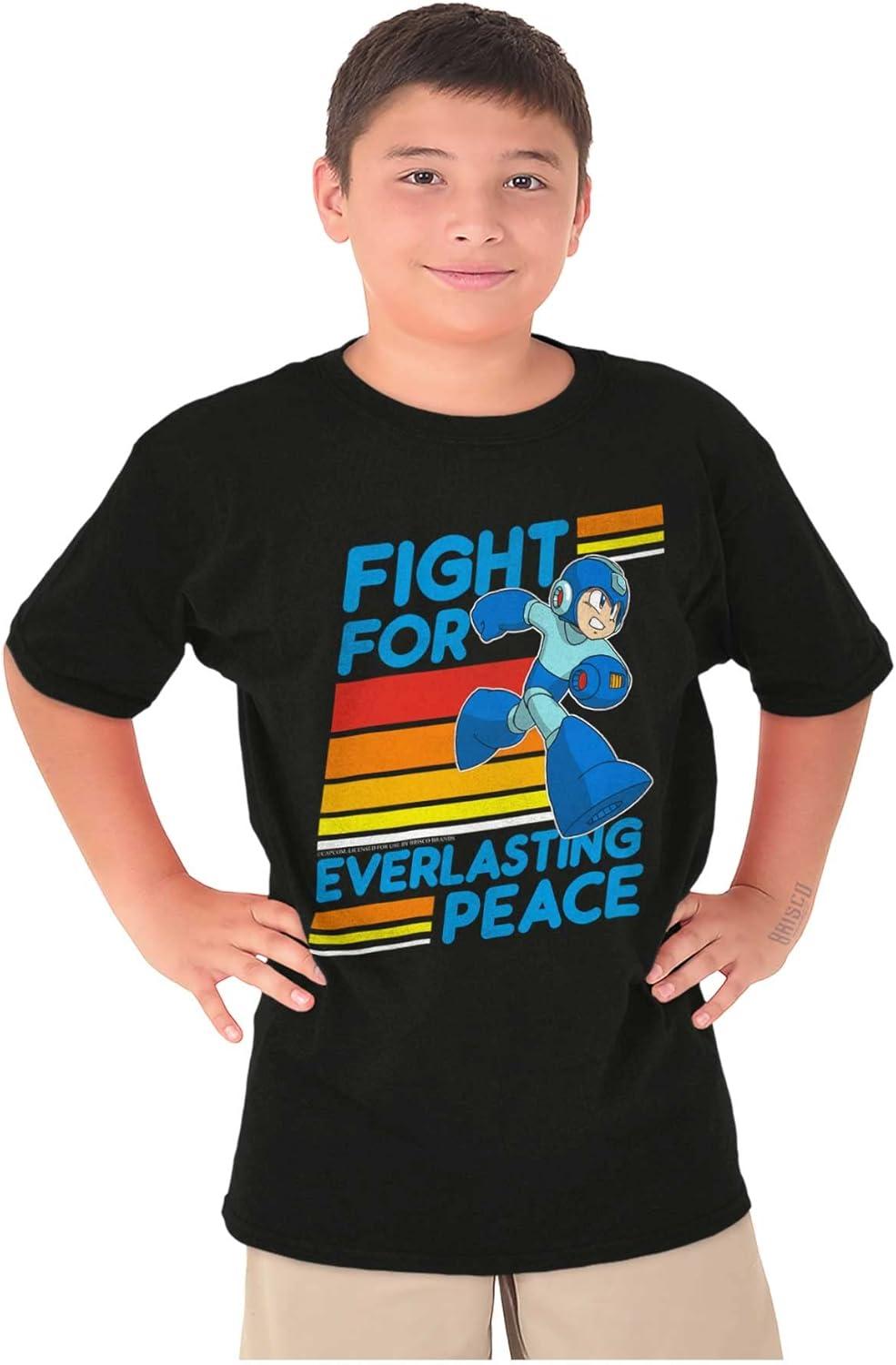 imageMega Man 90s Gamer Anime Character Crewneck T Shirts Boy Girl