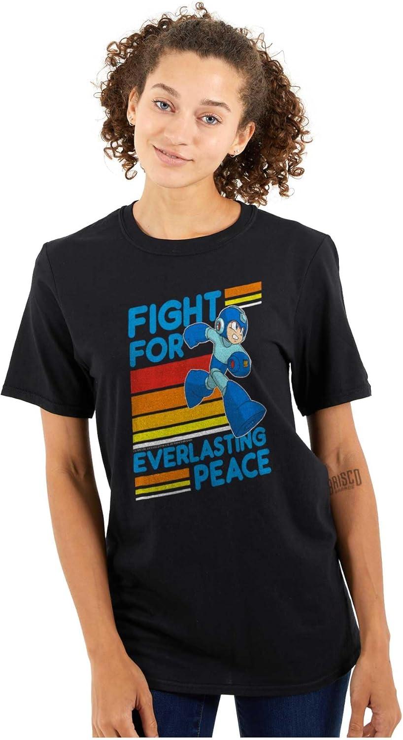 imageMega Man 90s Gamer Anime Character Graphic T Shirt Men or WomenBlack