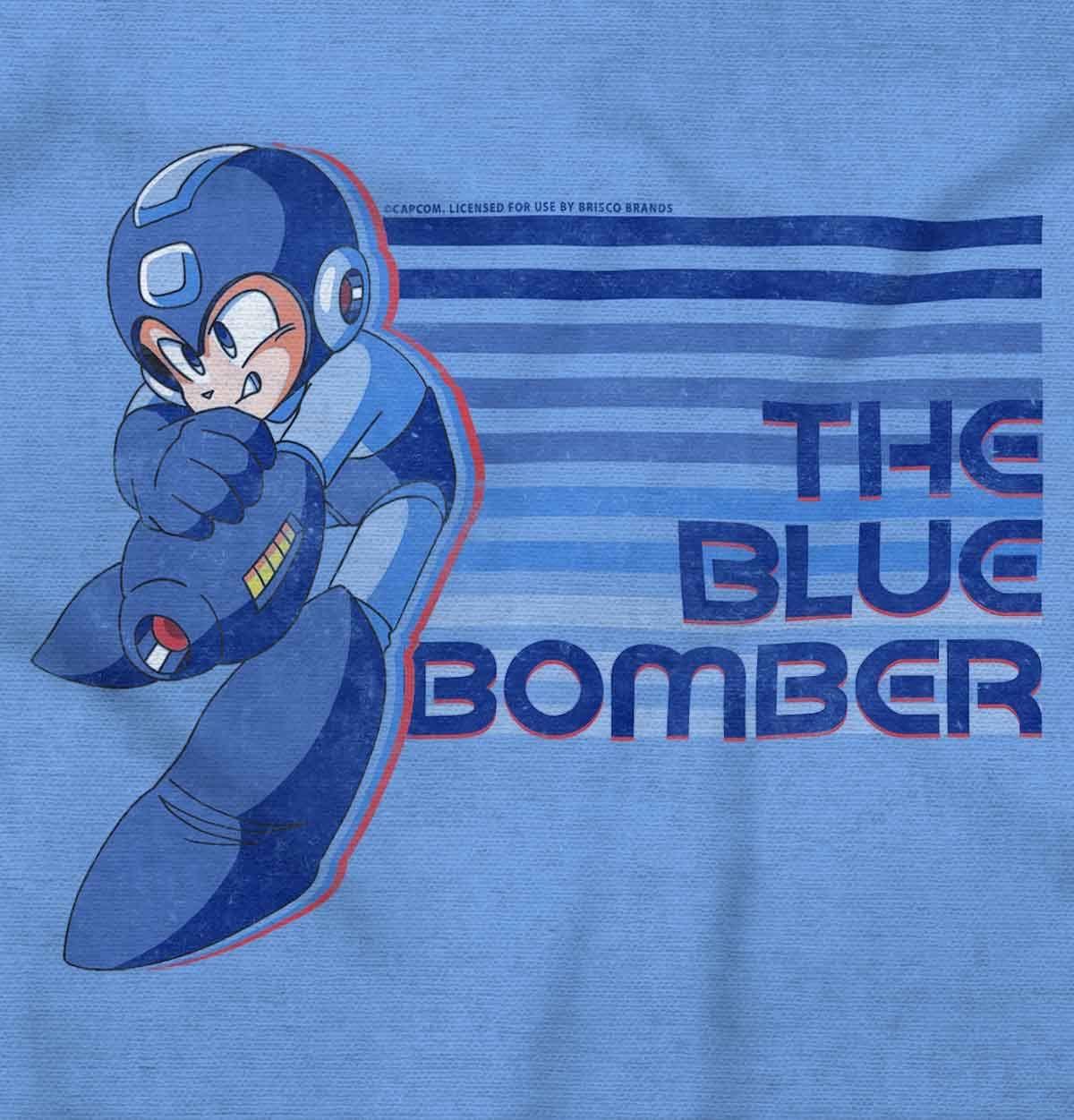 imageMega Man Blue Bomber Cool 90s Anime Graphic T Shirt Men or WomenCarolina Blue