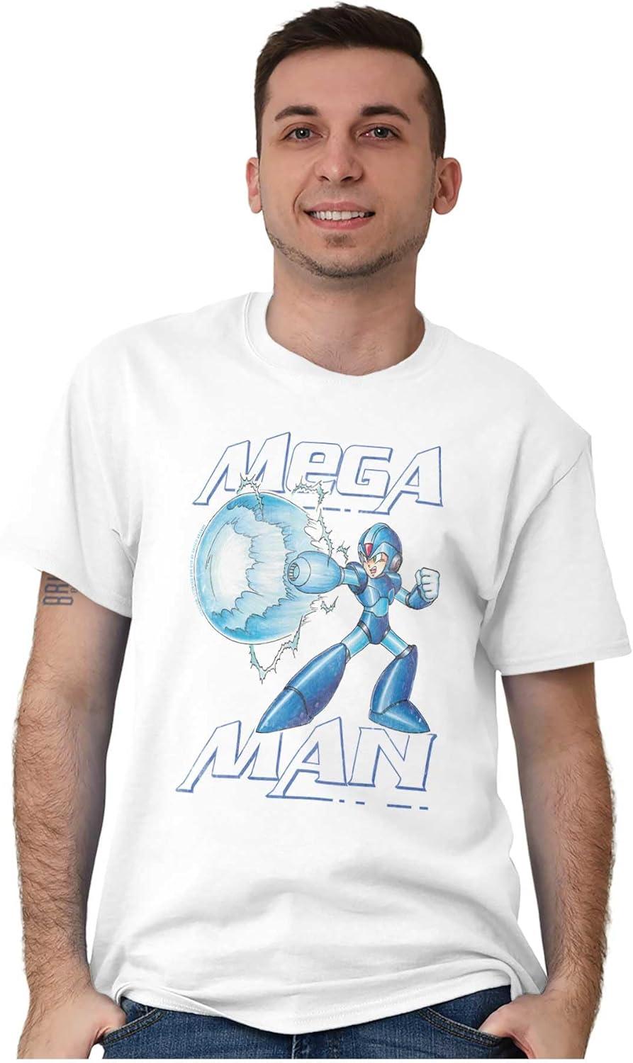 imageMega Man Classic 90s Anime Character Graphic T Shirt Men or WomenWhite